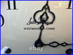 Rare Seth Thomas Medbury Westminster Chime Keywound Mantel Clock E720-002 NO KEY