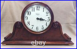 Rare Vintage Ridgeway Westminster Chime Mantel Clock Wood Case