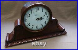 Rare Vintage Ridgeway Westminster Chime Mantel Clock Wood Case