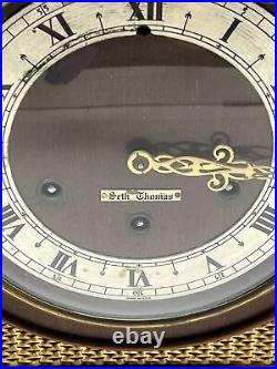 Rare Vtg Seth Thomas Northbury 8 Day Quarter Hour Chime Westminster Clock great