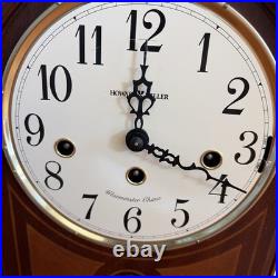 RareHoward Miller Barrister Westminster Chime Mahogany Clock Kieninger Movement