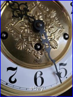 Rear Vtg. Sligh Westminster Triple Chime Wall Clock 0777-1-AB Hermle Movem. 3114