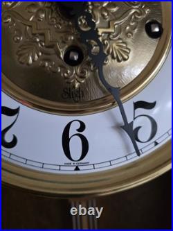 Rear Vtg. Sligh Westminster Triple Chime Wall Clock 0777-1-AB Hermle Movem. 3114