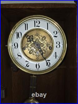 Rear Vtg. Sligh Westminster Triple Chime Wall Clock 0777-1-AB Hermle Movem. 3114