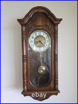 Rear Vtg. Sligh Westminster Triple Chime Wall Clock 0777-1-AB Hermle Movem. 3114