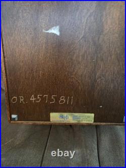 Rear Vtg. Sligh Westminster Triple Chime Wall Clock 0777-1-AB Hermle Movem. 3114