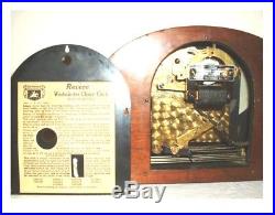Rebuilt! 1930's Deco Revere Westminster Chiming Electric Clock Rebuilt