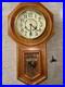 Regulator D&A Oak Pendulum Wall Clock with Key Wind/Chimes. Everything Works