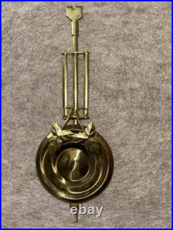 Regulator D&A Oak Pendulum Wall Clock with Key Wind/Chimes. Everything Works