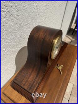Restored 1928 Seth Thomas No. 91 Westminster Chime Antique Clock, Key Wind 8 Day