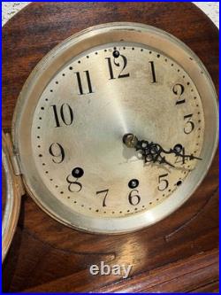 Restored 1928 Seth Thomas No. 91 Westminster Chime Antique Clock, Key Wind 8 Day