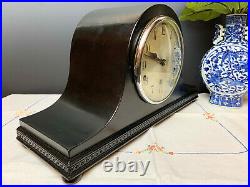 Restored, Ebonised, Beautiful Westminster Chiming Mantel Clock with Key Pen GWO