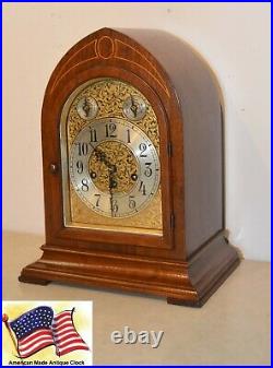 Restored Grand Seth Thomas Chime 70 1928 Antique Cabinet Clock In Mahogany