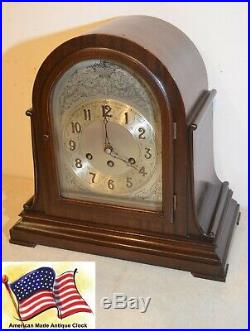 Restored Herschede Model 10-1920 Canterbury&westminster Chimes Antique Clock