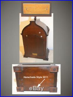 Restored Herschede Model 10-1920 Canterbury&westminster Chimes Antique Clock