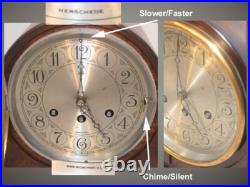 Restored Herschede Model 20 1919 Antique Westminster Chime Clock In Mahogany