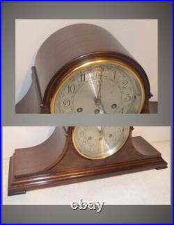 Restored Herschede Model 20 1919 Antique Westminster Chime Clock In Mahogany