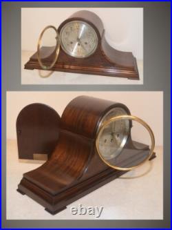 Restored Herschede Model 20 1919 Antique Westminster Chime Clock In Mahogany