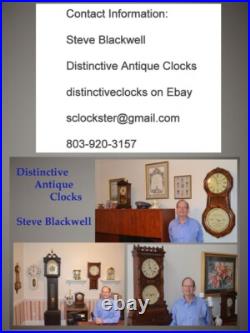Restored Herschede Model 20 1919 Antique Westminster Chime Clock In Mahogany