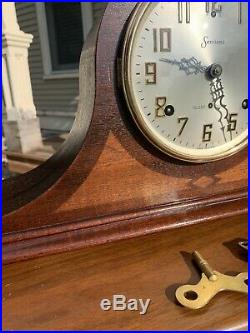 Restored Pre WWII 1932 Sessions Westminster B Chime Mantel Clock Year Warranty