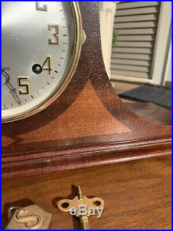Restored Pre WWII 1932 Sessions Westminster B Chime Mantel Clock Year Warranty