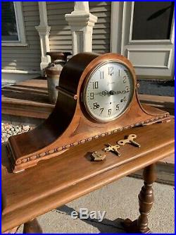 Restored Pre WWII 1937 Sessions Westminster Chime WC 94 Mantel Clock Warranty