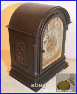 Restored Seth Thomas Grand Antique Chime Clock No. 73-1921 In Mahogany Restored Seth Thomas Grand Antique Chime Clock No. 73-1921 In Mahogany