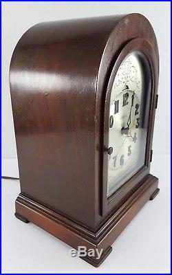 Revere Colonial R-136 Telechron Westminster Chime Electric Mantel Clock Mahogany