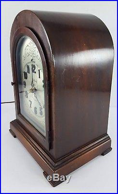Revere Colonial R-136 Telechron Westminster Chime Electric Mantel Clock Mahogany