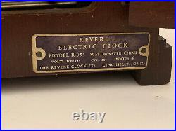 Revere -Telechron Electric Chime Clock Model 953, Runs