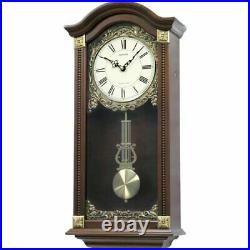 Rhythm Large Deluxe Wooden Pendulum Wall Clock Westminster Chime