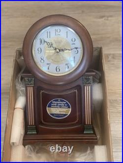 Rhythm Mantel Clock Brown CRJ722UR06 13H x 7.7W 4 lbs Inc. Christmas Chimes