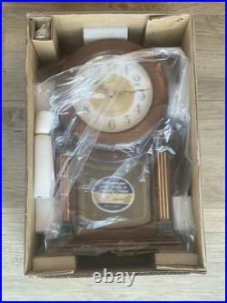 Rhythm Mantel Clock Brown CRJ722UR06 13H x 7.7W 4 lbs Inc. Christmas Chimes