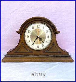 Rhythm Remington Wooden Musical Mantel Clock Westminster Chime partially tested