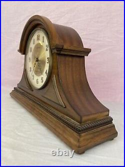 Rhythm Remington Wooden Musical Mantel Clock Westminster Chime partially tested