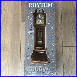 Rhythm WSM Hamilton II Grandfather Mantle Clock Westminster Chime CRH215UR06