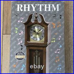 Rhythm WSM Hamilton II Grandfather Mantle Clock Westminster Chime CRH215UR06