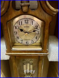 Rhythm WSM Hamilton II Grandfather Mantle Clock Westminster Chime CRH215UR06