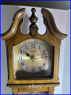 Rhythm WSM Hamilton II Grandfather Mantle Clock Westminster Chime CRH215UR06