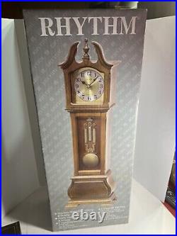 Rhythm WSM Hamilton II Grandfather Mantle Clock Westminster Chime CRH215UR06