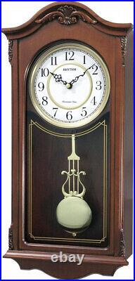Rhythm Wooden Pendulum Wall Clock Westminster Chime