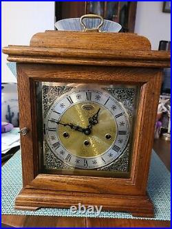 Ridgeway Key Wind Mantle Clock Hermle Works 340-020 West Minister Chimes Work