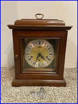 Ridgeway Mantel Clock with Key CLOCK WORKS! CHIME HAS ISSUES