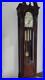 Ridgeway Mechanical Chain-Driven Grandfather Clock Westminster Chime Wood Glass