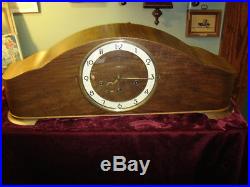Rosewood Case, Monestra. Clock, Serpentine Top. Westminster Chimes 5860
