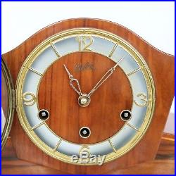 SCHATZ Mantel Clock JUBA Vintage WESTMINSTER Chime HIGH GLOSS Mid Century German