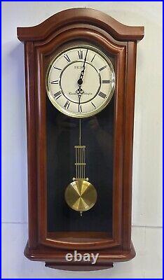 SEIKO Mahogany Wall Clock with Pendulum and Digital westminster chime