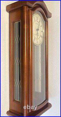 SEIKO Mahogany Wall Clock with Pendulum and Digital westminster chime