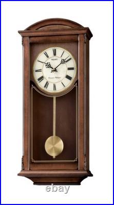 SEIKO QXH030B Westminster/Whittington Dual Chime Wall Clock with Pendulam