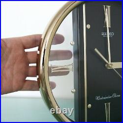 SEIKO Wall OR Mantel Clock QQX102K Volume Control! WESTMINSTER Chime! RARE MODEL